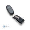 82205B30D97 MINI Lanyard Key Ring - Black and Light Tan - 82205B30D97