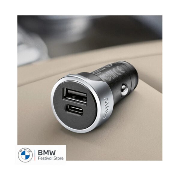 BMW Charger Dual USB Charging Adaptor for Type A and Type C- 65412458286